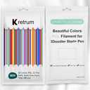 32 Colors 3D Doodler Pen Refills Packs for 3Doodler Start+ 3D Pen Low Printing Temperature PCL Filament 3D Doodler Refills Each Color 15.2 cm x 5 pcs Total 160 pcs Only Fit for 3Doodler Start+