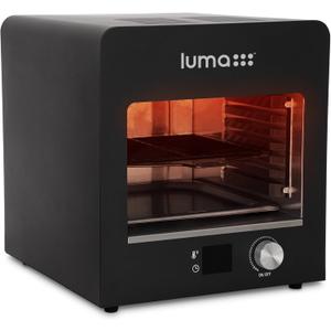 Luma Electric Steak Grill, Portable Indoor Countertop Oven with Griddle, Smokeless Electric Infrared Grill, Heats up to 1450 Degrees, BBQ, Grill, Toast, and Broil Chicken, Beef, Pork, and Vegetables