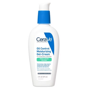 CeraVe Oil Control Moisturizing Gel-Cream, Face Moisturizer for Oily Skin, Niacinamide, Hyaluronic Acid & Oil Absorbing Technology To Rebalance Oily Skin, Non-Comedogenic, Fragrance Free & Oil-Free