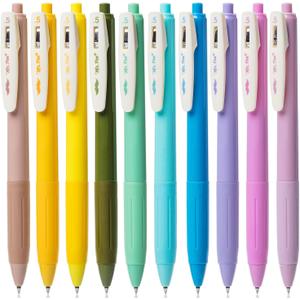Mr. Pen- Retractable Gel Pens, 10 Pack, Light Vintage Ink, Fine Point 0.5 mm, Fast Dry, Smooth Writing, Cute Pens for Drawing, Writing Planner and School Supplies