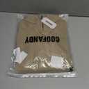 COOFANDY Mens Knitted Hoodie Sweater Long Sleeve Turtleneck Quarter Zip Pullover Sweaters with Pocket (Medium, Khaki)