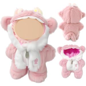 17cm Doll Clothes,Clothes for Dolls Outfit, Accessories for Dolls Clothes, Cute Clothes Set for Doll,No Doll Included (Pink Shark)