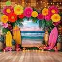 Alecono 9 Pcs Giant Paper Flowers Decorations for Wall (24", 20", 14") | Extra Large Handcrafted Crepe Floral Decor for Mexican Fiesta Wedding Backdrop Bridal Shower Birthday Party