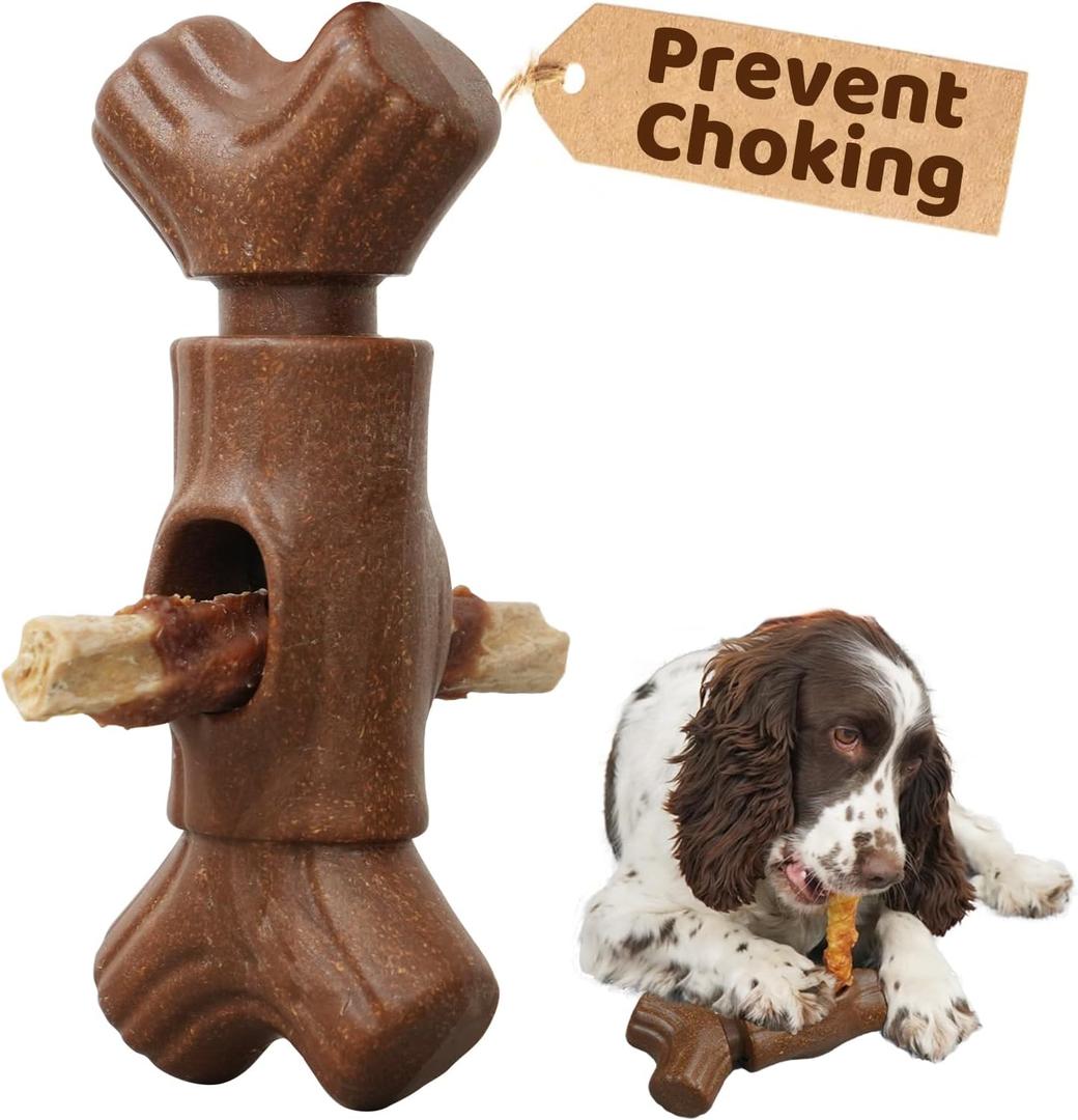 Bully Stick Holder for Dogs - for Aggressive Chewers Treat Chew Holder, Heavy Duty Yak Chew Toy Nylon Bone, Prevent Choking Safety Device for Small Medium Large Dogs, No More Swallowed Ends Bully Stick Holder for Dogs - for Aggressive Chewers Treat Chew Holder, Heavy Duty Yak Chew Toy Nylon Bone, Prevent Choking Safety Device for Small Medium Large Dogs, No More Swallowed Ends