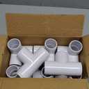 letsFix 1" PVC Fittings 4 Way (10-Pack) Furniture Grade, Elbow Connector, Heavy Duty for DIY Furniture, Frames, UV Resistant - Compatible with 1" Schedule 40 PVC Pipes