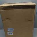 Amazon Basics Rectangular Commercial Office Wastebasket, Easy to Clean, Lightweight, 10 Gallon, Blue, Recycle Logo