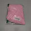 Saodimallsu Womens Sheer Swimsuit Coverup Top Bell Long Sleeve Mesh Ribbed Boat Neck Side Slit Beach Vacation Outfits Size L Pink