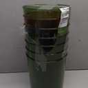 Anyoifax Small Trash Can Plastic Wastebasket 1.5 Gallon Round Garbage Container Bin with Handles for Bathroom, Bedroom, Kitchen, College Dorm, Office, Craft Room - Green, Pack Of 7