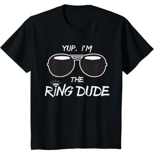 Yup I'm The Ring Dude - Funny Kids Ring Bearer T-Shirt, 8
