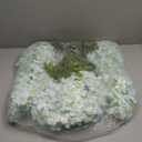 Duovlo 12 Piece Artificial Silk Wisteria Vine 3.6 Feet Hanging Flower Garland String Home Party Wedding Decor (Light Blue)