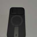 SURITCH for iPhone 17 Case with Camera Control Cover, Camera Slide Cover and Adjustable Kickstand, Compatible with MagSafe, Shockproof Bumper Protective Cases 6.3 Inch, Black