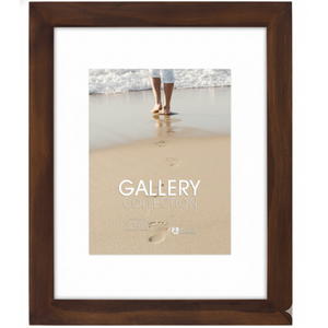 Malden Walnut Floating Glass Picture Frame 16x20