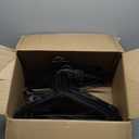 NEATERIZE Clothes Hangers 50 Pack Black - Plastic Hangers - Ganchos Colgar Ropa