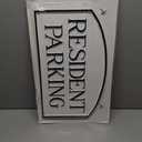 10" x 15" Standard Arch Resident Parking Statement Plaque Sign with Lawn Stakes