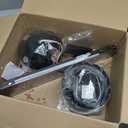 Ceiling Fans with Lights, 52 Inch Low Profile Ceiling Fan with Light and Remote Control,Reversible, 3CCT, Dimmable, Quiet, Black Ceiling Fan for Bedroom Indoor/Outdoor Use