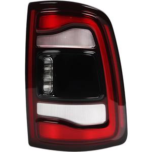 Smoked Right Side Tail Light Assembly w/Blind Spot Compatible with 2019-2023 Ram 2500 3500 Passenger Side Black Bezel Rear Tail Lamp 68361722AH CH2801224 (Right)