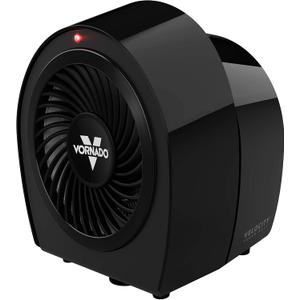Vornado Velocity 1R Personal Space Heater with 2 Heat Settings and Advanced Safety Features, Black