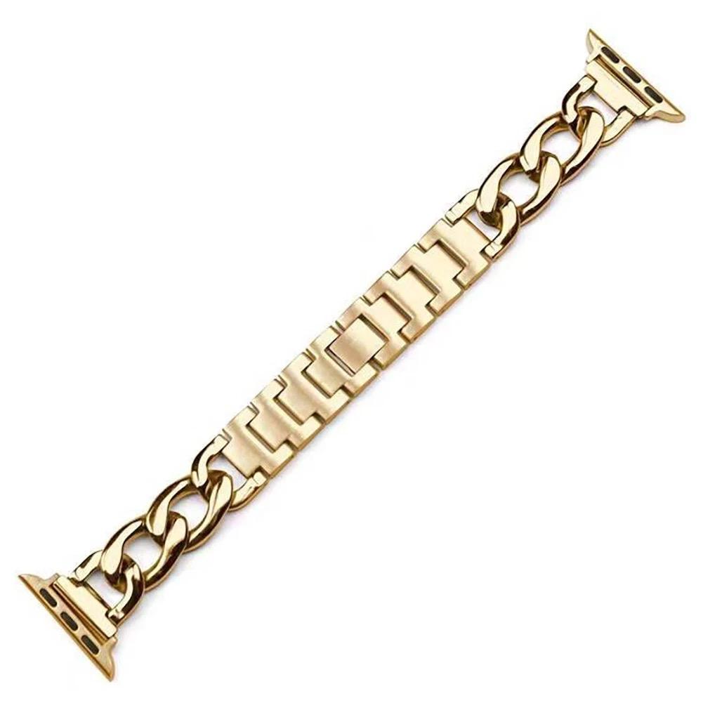 Stainless Steel Watch Band Metal Chain Strap for Apple Watch Series 10 9 8 7 6 5