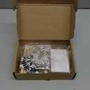 19 Pcs Winter Tiered Tray Decor Snowflakes Wood Rustic Decoration Tiered Sign Table Centerpieces Without Tray for Tabletop Shelf Winter Xmas Home Party Gifts(Farmhouse)