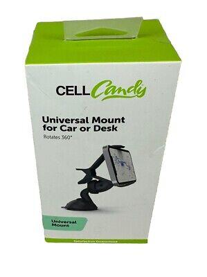 Cell Candy - Universal Cell Phone Mount for Car or Desk - Black