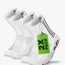 Lux Dual Grip Socks - Soccer Grip Socks for Men and Women. GripArray Performance & Comfort, Size L