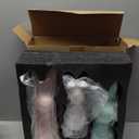 Easter Decorations - 3 Pack Pastel Flocked Bow-Tied Bunny Set (10", 13", 16") - Spring Table Centerpieces for Indoor Decor - Easter Bunny Figurines Decoration for Home Party Office