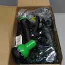 Flexi Hose with 8 Function Nozzle, 50FT - Lightweight Expandable Garden Hose, No-Kink Flexibility, 3/4 Inch Solid Brass Fittings and Double Latex Core - Green