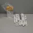 Tasty Kitchen Knife Set with Block, Cutlery Set includes Chef, Bread, Utility, Paring, Steak Knives & Shears, 10-Piece, White