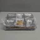 Cabilock 1 Set Of Transparent Dry Fruit Tray, Acrylic Candy Dishes With Lids,Fruits Nuts Snacks Divided Snackle Box Appetizer Tray Food Storage Containers For Home Party Hotel Grey