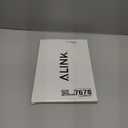 ALINK 100 White and Gold Striped Paper Straws, Biodegradable Disposable Drinking Straws for Birthday, Bridal/Baby Shower, Christmas, New Year, Party Decoration Supplies