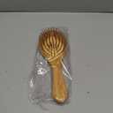 AYCBNB Bamboo Hair Brush for Hair Growth, Detangler Hairbrush with Natural Bamboo Bristles, Wooden Paddle Brush for Scalp Massage, All Hair Types, for Women, Men, and Kids