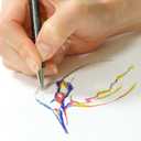 Pentel Hybrid Dual Metallic Liquid Gel Roller Pen YK110/8-M - Pack of 8 Pens in 16 Shimmering Metallic Colours