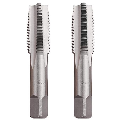 LWCUSNJ M16 X 2.0 Metric Hand Tap, 1Pair Right Hand Threading Hand Tap (M16 X 2.0)