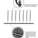 Micro Spray Sprinkler Stake Assembly: 9 Sets Full Circle 360 Degree Watering Nozzles Emitters with Spike and 1/4 inch Tubing for Greenhouse Nursery Garden Drip Irrigation System