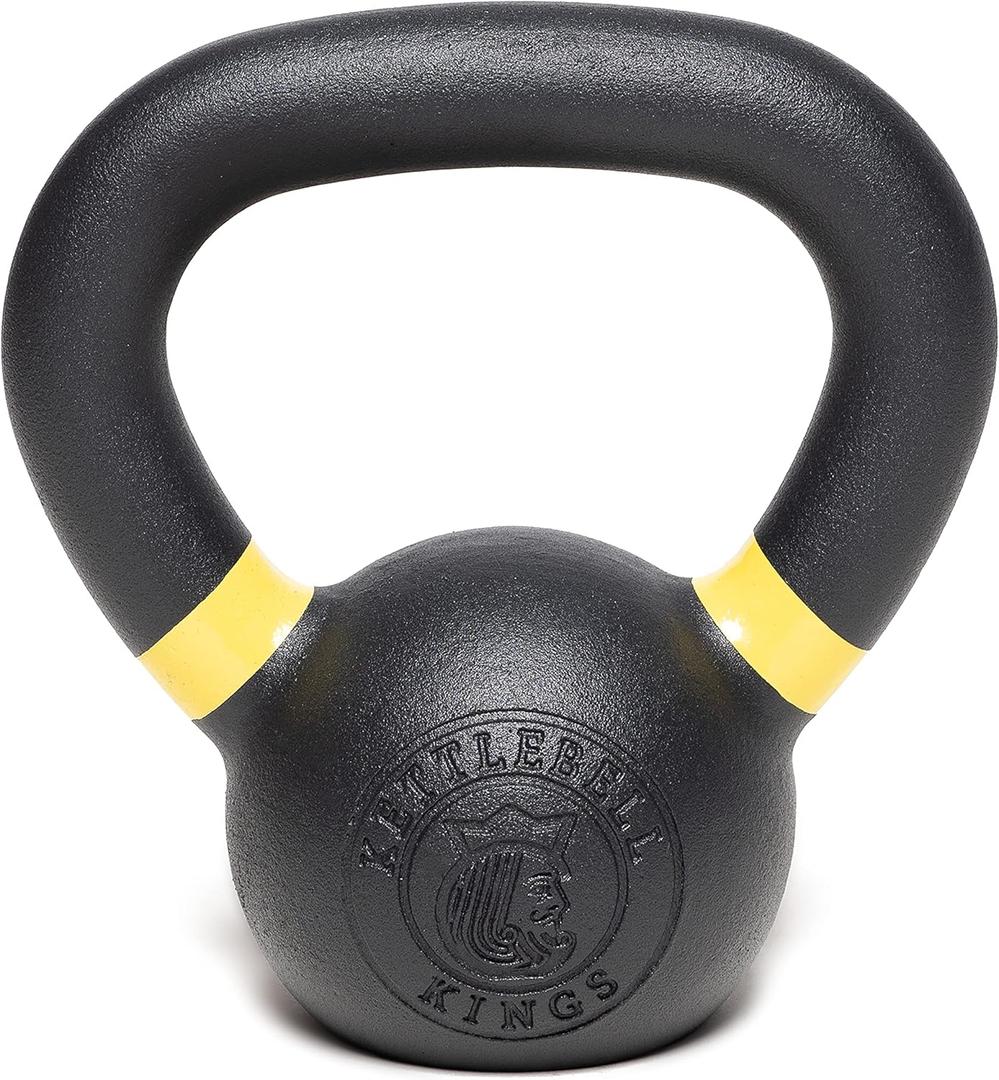 Kettlebell Kings Powder Coated Kettlebell Weights 5-90 LB | Workout Gym Equipment & Strength training sets for Women & Men | Durable Coating for Grip Strength, Rust Prevention 10 LB (4 KG)
