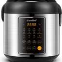 COMFEE' Rice Cooker, 14-in-1 Stainless Steel Multi Cooker, Slow Cooker, Steamer, Saut, and Warmer, 5.3 QT, 20 Cups Cooked (10 Cups Uncooked), Brown Rice, Quinoa and Oatmeal (14 Presets_10 Cups Uncooked)