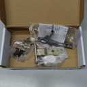 Delaney Hardware 370004 Black Contemporary Entrance Square Pocket Door Lock with Edge Pulls and Color Coded Indicators