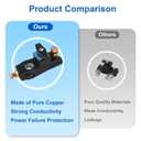 2 x Lyreh Battery Disconnect Switch, Heavy Duty Car Battery Kill Switch 12V 24V Universal for Car Truck RV Boat