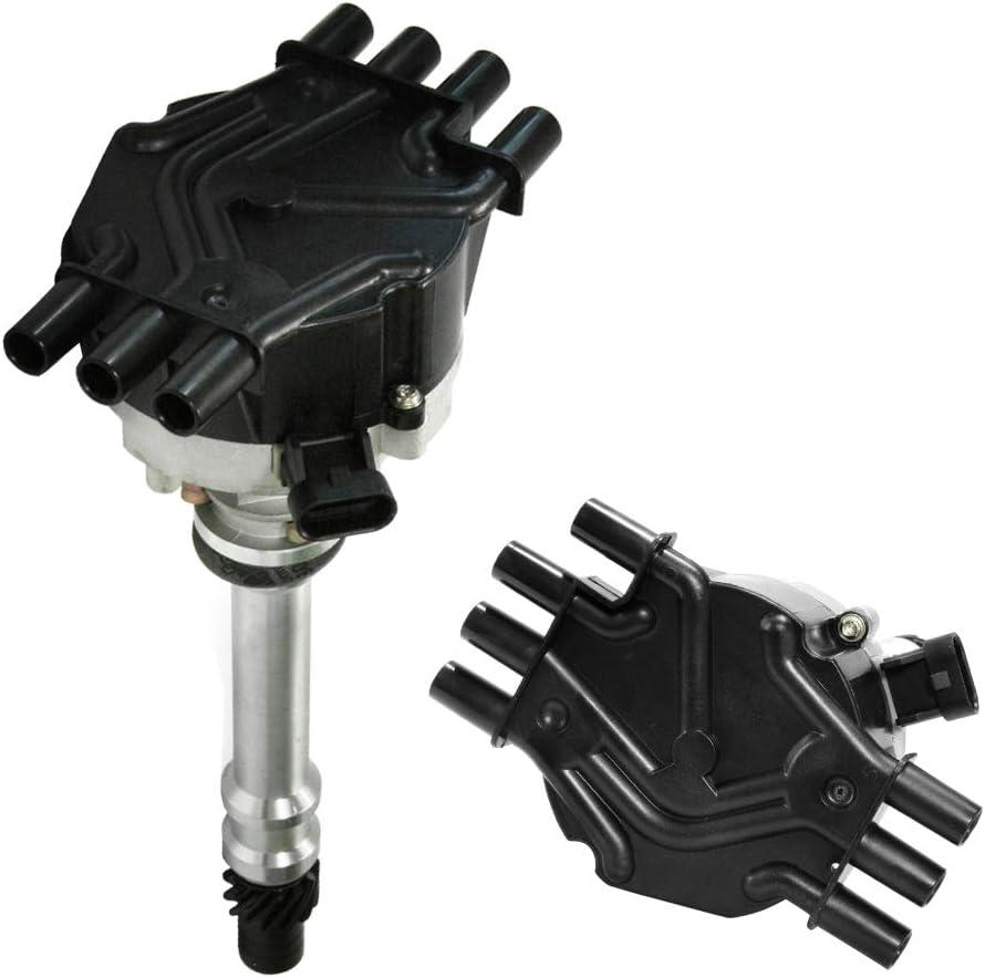 EFI Distributor for 1995-2007 Chevy GM V6 4.3L 262 Ignition Distributor 6 Cylinders Vortec with Black Cap