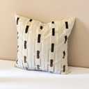 Living Room Decor Couch Throw Pillow Covers with Square 18 * 18 Set of 2 for Cozy Home Bed and Textured Velvet (White)
