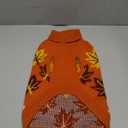 KOOLTAIL Fall Dog Sweater, Thanksgiving Dog Sweater with Autumn Maple Leaf Pattern, Cold Weather Pet Knitted Winter Coats Clothes Turtleneck Pullover for Small Medium Large Dogs Cat Boy Girl, Orange L