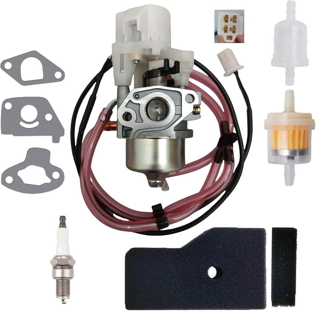 EU2000I Carburetor for Honda EB2000i EB2000I EB2000IT1 EU2000IK1 BF30E B/D/E Carb with Air Filter Spark Plug Gasket Fuel Line Kit - 16100-Z0D-D03 16100-Z0D-D01 Carburetor