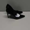 Women's Pumps Slip On High Heels with Pointed Toe 4.1 Inch Stiletto Bridal Party Dress Heels for Casual,Lucy-All Black-8.5