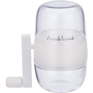 SYCOOVEN Nut Chopper Manual Nut Grinder Hand Crank For All Nuts Walnut Pecans, Hand Held Food Shredder Cutter Mincer Food Shredder Tool for Vegetables Fruits Nuts(White)