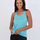 2 Pack: Womens Quick Dry Fit Ladies Tops Blouse Tee Athletic Yoga Workout Running Gym Active Tees Exercise Women Racerback Sleeveless Flowy Fitness Loose Fit Moisture Wicking Tank Top - Mint & Burgundy,M