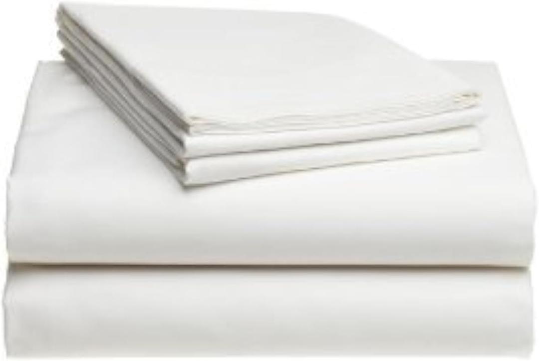 Full White 100% Microfiber Double Brushed Sheet Set - Extra-Soft & Wrinkle-Free - 15" Deep Pockets, 54" x 80" - 4 PC Set (Full, White)