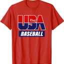 Baseball 2024 USA T-Shirt, Size M