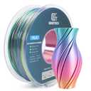 Geeetech Silk Rainbow PLA Filament 1.75mm, 3D Printer Multicolor Filament, Color Changing Filament 1kg (2.2lbs) 1 Spool, Dimensional Accuracy +/- 0.02 mm (Silk Rainbow)