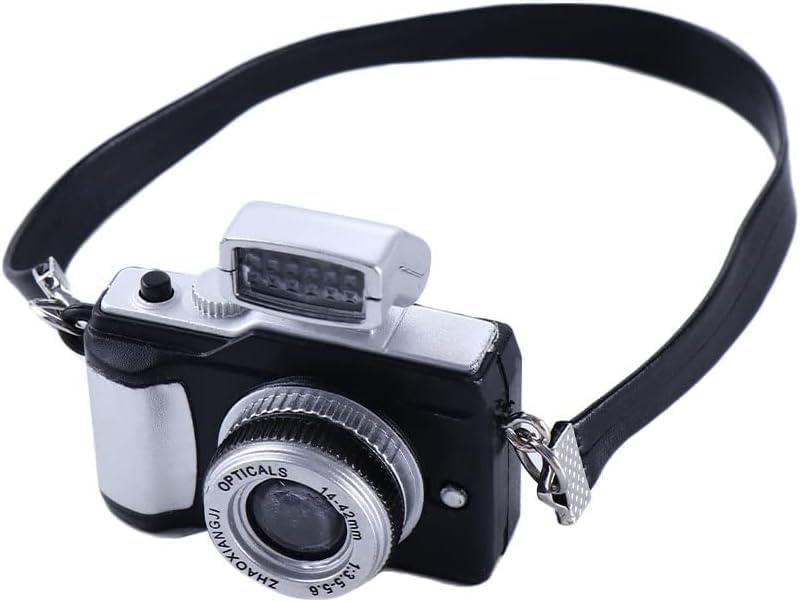Miniature Camera 1:4 Scale Mini Camera Prop Mini Camera Ornament Vintage Camera Model Digital Camera Mini Decoration Accessories Photography Props