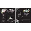 Floral Birthday Chalk Board Memo Board